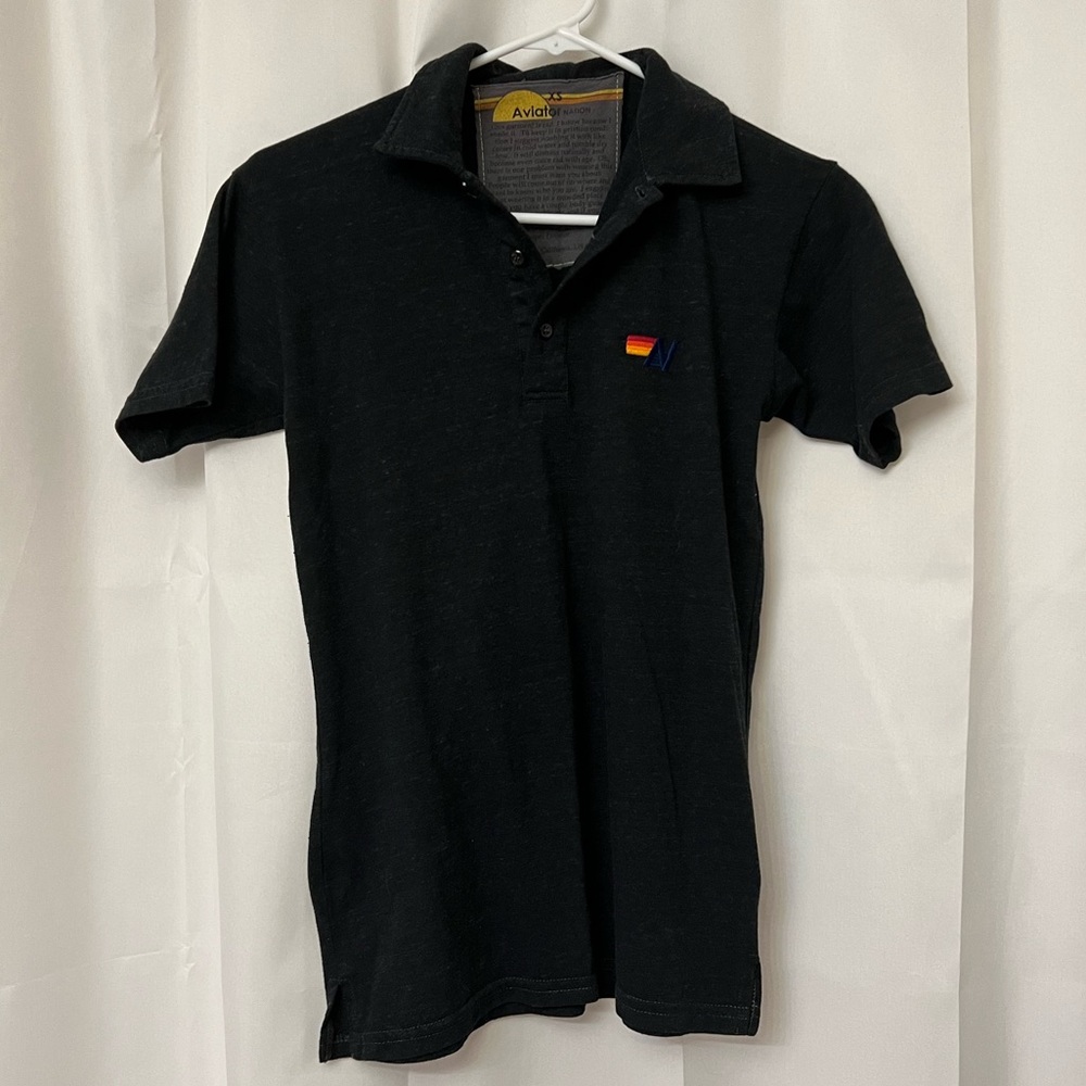 Aviator Nation super rare dark gray polo